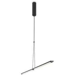 Maytoni LED Pendelleuchte Supersymmetry - Schwarz - Moderne Pendelleuchte aus Aluminium, fest verbautes LED-Leuchtmittel mit 880 lm und 20.000 Stunden Lebensdauer - ideal für stilvolle Beleuchtung in Wohnräumen.