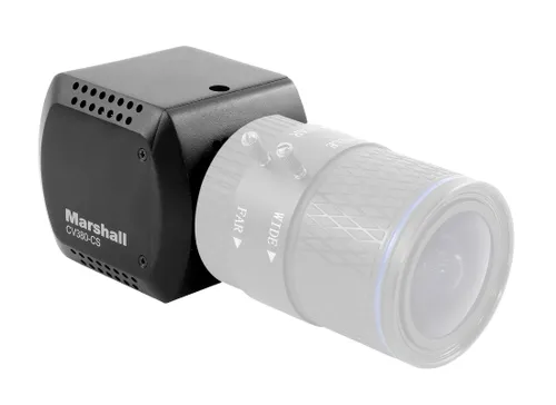Marshall Electronics CV380-CS Kompakte 4K Kamera - Camcorder mit 8,5 Megapixel-Sensor, liefert ultra-klares 4K-Video bis 30fps und bietet vielseitige Objektivoptionen über CS-Mount für flexible Anwendungen.