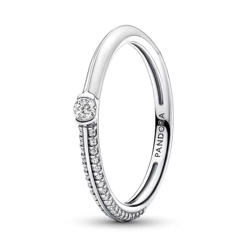 PANDORA ME Pavé & White Dual Ring 192528C02-50