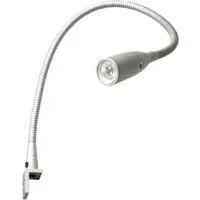 Kalb LED Bettleuchte - 1er Set für Nachttisch - Tischlampen: Leistungsstarke 1 Watt Leseleuchte mit warmweißem Licht, hochwertigem Design aus eloxiertem Aluminium und flexibler Schwanenhals für individuelle Einstellungen.