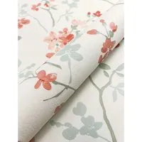 Newroom Vliestapete Floral Weiß mit 3D Optik - Tapete mit romantischem Blumenmuster in Rosa und Grün, ideal für Wohnzimmer, Schlafzimmer und Küche. Bringen Sie frischen Flair und gute Laune in Ihr Zuhause!