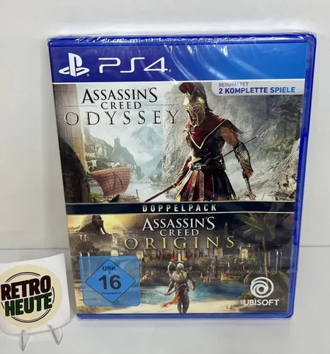 Assassin's Creed Odyssey + Assassin's Creed Origins Bundle - Action & Abenteuer für PS4: Erlebe zwei epische Geschichten in einem Bundle! Ideal für Fans von Assassin's Creed und Abenteuer-Games.