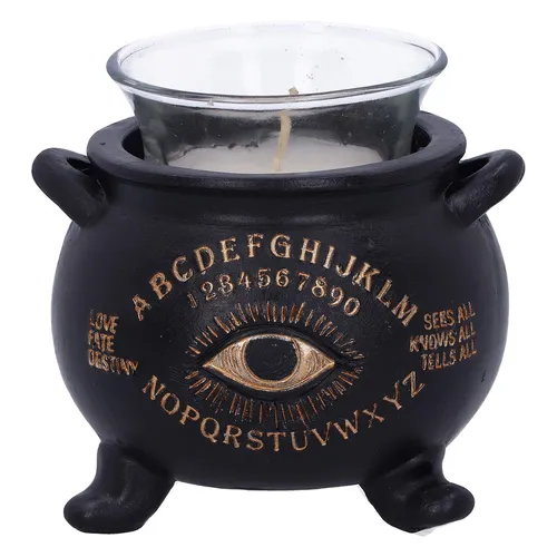 All Seeing Eye Witches Cauldron Tealight Candle Holder NEU