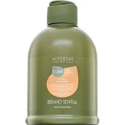 ALTER EGO CUREGO Curly Shampoo 300 ml - Spezialshampoo für lockiges Haar, das die Strähnen sanft reinigt und Locken definiert. Mit 92% natürlichen Inhaltsstoffen sorgt es für Geschmeidigkeit und Glanz, während es Frizz reduziert.