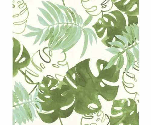 Rasch Textil Tapete Vlies Greenhouse 138888 Grün Weiß stylisch Blätter