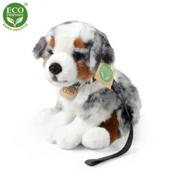 RAPPA Plüschhund Australian Shepherd 27 cm – Umweltfreundlich - Der 27 cm große Plüschhund ist handgenäht aus hochwertigem, weichem Material und ideal für jedes Kinderzimmer. Mit recycelter Füllung ist er ein nachhaltiger Begleiter für kleine Tierfreunde.