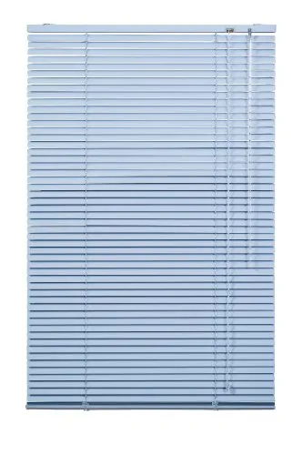 Lichtblick Original Jalousie Blau, 110x130 cm aus Metall - Jalousien aus hochwertigem Aluminium bieten perfekten Sicht- und Sonnenschutz, sind pflegeleicht und ideal für Bildschirmarbeitsplätze. Mit stufenloser Bedienung und flexibler Montage für jedes Fenster.