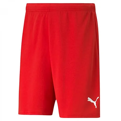 PUMA Herren Teamrise Shorts, Puma Red-puma White, L EU
