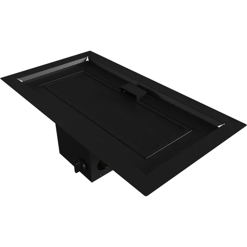 Gasfeuerstelle Outdoor AQF7 73,1x48,7 11,5 kW Propan - Schwarz - Kaminöfen mit sicherem Kippventil und Thermosensor, ideal für individuelle Gestaltung und schnelle Wärme mit bis zu 14 Stunden Betrieb.