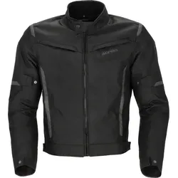 Acerbis X-Mat 2.0 Textiljacke - Schwarz/Grau - L - Zertifizierte Motorradjacke aus reißfestem 450D-Polyester, bietet Klasse AA Schutz und hohen Komfort. Mit abnehmbarer Polsterung und Belüftungsöffnungen perfekt für jedes Wetter.