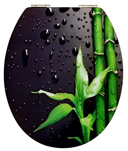 CORNAT WC-Sitz PIANO BLACK mit Absenkautomatik - WC-Sitz in elegantem Piano Black, mit praktischer Absenkautomatik für leises Schließen, ideal für stilvolle Badezimmer.