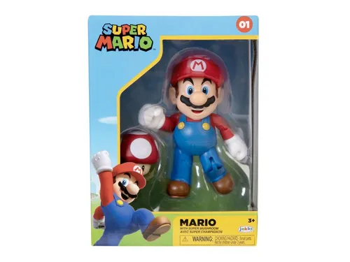 Nintendo Super Mario 2er-Set: Spielfiguren "Mario" für kreatives Spielen - Enthält 2 detailreiche Spielfiguren mit beweglichen Gliedmaßen. Ideal für kleine Kinderhände, fördert kreatives Spielen und macht Spaß beim Entdecken.