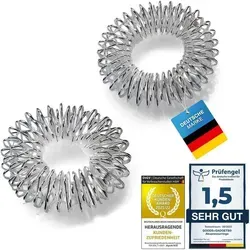 Yin & Yang Fingermassageringe - 2er Set Fingermassagegeräte, fördern das Gleichgewicht und die Entspannung durch sanfte Massage von Händen und Fingern.