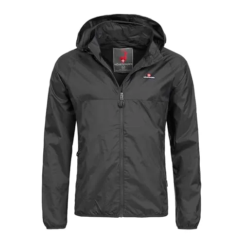 Höhenhorn Rigi Herren Regenjacke 4XL - Funktionsjacken: Atmungsaktive und wasserabweisende Freizeitjacke für Outdoor-Aktivitäten, die Sie bei jedem Wetter trocken und komfortabel hält.