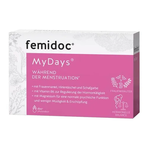 Femidoc Mydays für die Menstruation Kapseln Inhalt: 10.5 g