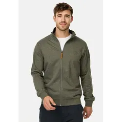 Indicode Herren INYanic Sweatjacke mit Stehkragen - Sportliche Zipjacke für Herren in Army-Optik. Ideal für Freizeit und Alltag, bietet hohen Tragekomfort durch hochwertigen Stoff und klassischen Schnitt.