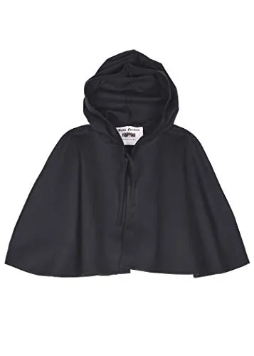 Battle-Merchant Mittelalter Gugel - Schwarz/Braun für Larp & Wikinger Kostüme - Robuste Gugel aus 100% Baumwolle für Damen und Herren, ideal für Larp und Mittelalter-Fans. Mit großer Kapuze, die Schultern bedeckt, ein Must-Have für authentische Kostüme.