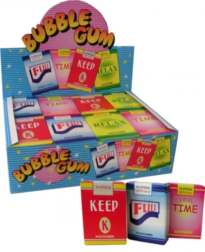  Kaugummi Sticks mit Rauch-Effekt, 24 Schachteln 9,74€/1kg
