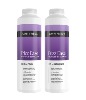 JOHN FRIEDA Frizz Ease Wunder Reparatur Duo Haarpflegeset - Effektive Haarpflege für geschädigtes Haar. Das Set reinigt und repariert, reduziert Haarbruch und sorgt für geschmeidiges, kämmbares Haar. Ideal für die tägliche Anwendung.