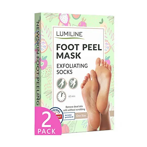 Hornhaut Socken Fußmaske Hornhaut Entfernung Fussmaske Hornhautentfernung Hornhautentferner Socken Hornhaut entfernen Fußpeeling Baby Foot Fuss Hornhautsocken (bis Gr. 43 einschliesslich) Maske 2Paar