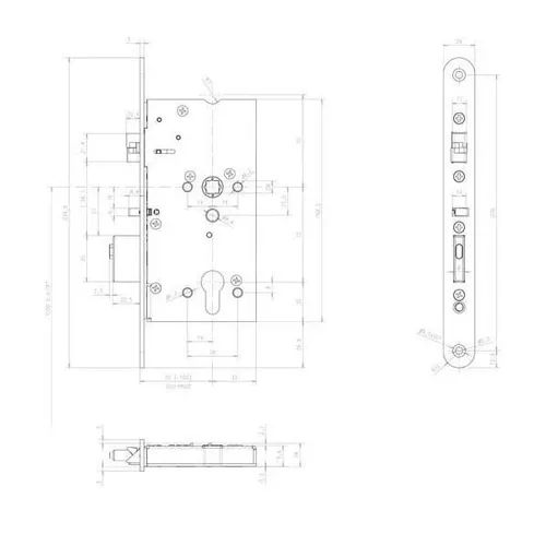 Assa Abloy Mediator Schloss Vollblatt 55mm - Sicherheit für Ihr Zuhause - Schliesszylinder mit 55mm Dornmaß, bietet höchste Sicherheit und Zuverlässigkeit für Ihre Türen.