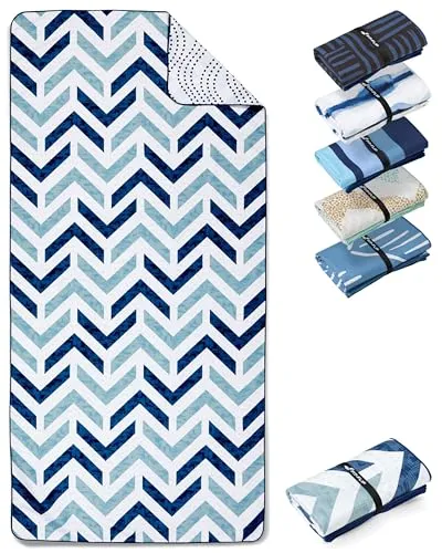 Fit-Flip Strandtuch XXL aus Mikrofaser - leicht und schnelltrocknend - 100% recyceltes Strandhandtuch - kompaktes Handtuch zum Baden - Badetuch (Arrows 200x90cm)