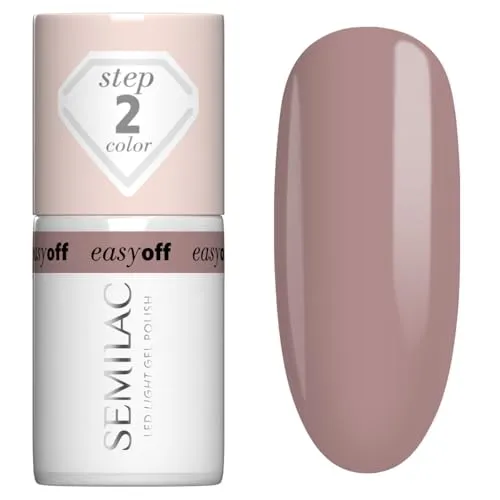 Semilac EASY OFF Nagellack LED LIGHT L13 Mocha Cream 7 ml