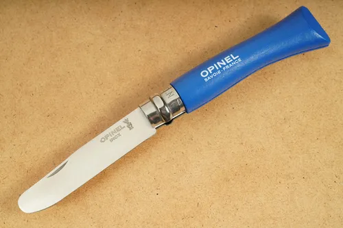 Opinel Kindermesser Taschenmesser Schnitzmesser abgerundeter Klinge blau O60