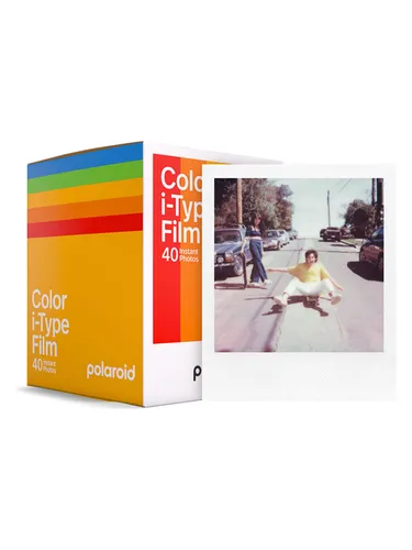 Polaroid Color Film für i-Type - 40 Sofortbilder für brillante Aufnahmen mit Licht, ideal für kreative Fotografie