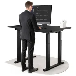 DESKSPACE TITAN Elektrisch höhenverstellbarer Schreibtisch mit Dual Motor - Der DESKSPACE TITAN Schreibtisch bietet eine elektrische Höhenverstellung mit leisem Dual Motor. Ideal für flexibles Arbeiten, mit hoher Traglast von bis zu 200 kg und modernem Design.