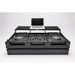 MAGMA Multi-Format Workstation Player/Mixer-Set mit Rollen - Praktisches Audiozubehör für DJ-Equipment: Das MAGMA Workstation Set bietet Platz für zwei Player und einen Mixer, ist robust und mobil dank integrierter Rollen. Ideal für die flexible Nutzung und den sicheren Transport.