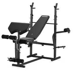 Zipro olympisches Hantelbank-Set Ripped - Multifunktions-Hantelbänke für Krafttraining, robuste Konstruktion mit verstellbarer Rückenlehne und Sitzkissen, ideal für intensives Training bis 270kg.