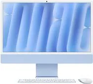 APPLE iMac Z1K5 59,62cm 23,5Zoll Standardglas M4 10C CPU/10C GPU/16C N.E. 24GB 1TB SSD Gbit Eth MM NumKey TID DE Blau (Z1K5-MD2T4D/A-07I6F3)