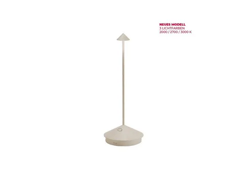 Zafferano Pina Pro Tischlampe - Wiederaufladbar und Modern - Moderne Tischlampe mit Touch-Control, IP54 Schutz und warmweißer LED-Beleuchtung. Ideal für stilvolle Innenräume.