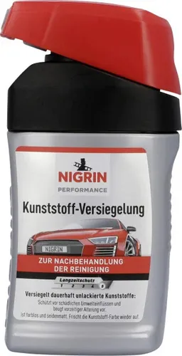 Nigrin Kunststoffpflege Performance 72936 - Autopflege für langlebigen Schutz: Farblos, seidenmatt und reduziert den Pflegeaufwand für Kunststoffe im Außenbereich erheblich.