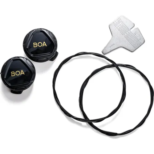 Crankbrothers Schnürsystem Ersatz Kit für Stamp Mallet E Boa Schuhe - Unisex Erwachsene, Radsport Schnürsenkel in Schwarz für optimale Anpassung und Leistung beim Rennradfahren.