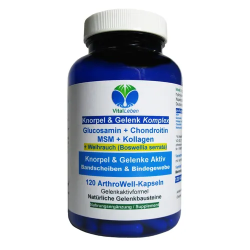 Knorpel & Gelenke Komplex + Indischer Boswellia Serrata 120 Kapseln. 26444-1