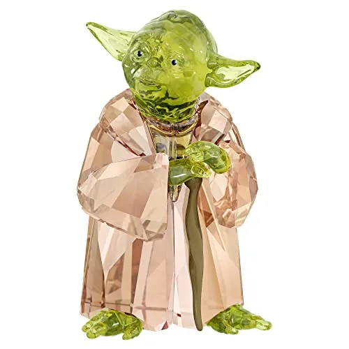 Swarovski Disney Star Wars Master Yoda Figur - Figuren & Skulpturen, exquisite Kristallfigur von Master Yoda, ideal für Star Wars-Fans und Sammler