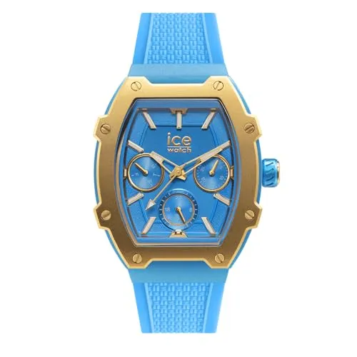 Ice 023290 Boliday Adriatic Blue Armbanduhr - Armbanduhr für Damen in Blau/Gold, mit 50m Wasserdichtigkeit und stilvollem Quarz-Uhrwerk – perfekt für jeden Anlass.