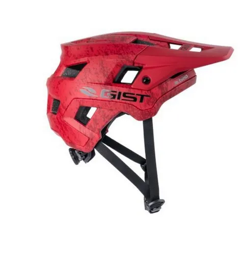 GIST MTB-Fahrradhelm SCRUB, Rot – Sicher und Stilvoll - Der GIST MTB-Helm SCRUB in Rot bietet optimalen Schutz und Komfort. Mit tiefem Hinterkopfschutz und Insektenschutznetz ist er perfekt für jedes Abenteuer auf anspruchsvollen Trails.