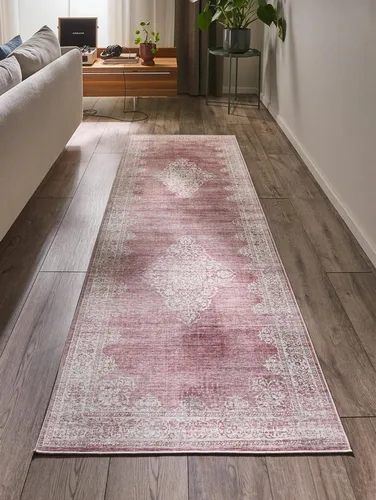 benuta Läufer Laury, rechteckig, Ethno-Style - Vielseitiger Kunstfaserteppich für jeden Wohnraum. Pflegeleicht und einfach zu reinigen, bringt er mit seinem Ethno-Design einen besonderen Akzent in Ihr Zuhause.