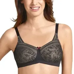 Anita Care BH Fleur Wireless Mastectomy Bra Schwarz D 85 Damen - Funktionsunterwäsche, eleganter Prothesen-BH mit diskreten Taschen für Sicherheit und Komfort. Ideal für Alltag und besondere Anlässe, mit charmanten Spitzendetails für einen femininen Look.