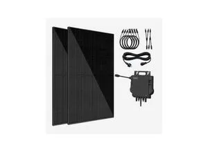 Vale Solarmodule 2 x 450 Watt bifazial Glas-Glas Full black - Solarpanele mit 450 Watt Leistung und bifazialer Technologie für maximale Energieausbeute durch Nutzung von reflektiertem Licht. Ideal zur Senkung Ihrer Energiekosten und umweltfreundlich.