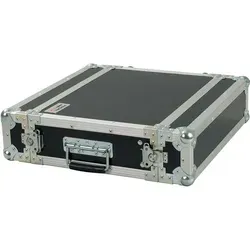Proel CR102BLKM 2U 19" Rack Case 35 cm - Robustes Rack Case aus 8 mm starkem Marinesperrholz, ideal für den sicheren Transport von Equipment. Mit klappbaren Griffen und stabilen Butterfly-Verschlüssen für eine einfache Handhabung.