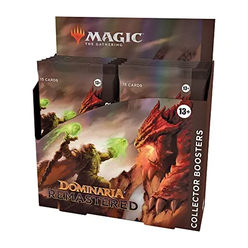 MTG Magic - Dominaria Remastered Collector Booster Display - TCG OVP Displays, enthält exklusive Collector Booster für ein einzigartiges Spielerlebnis, ideal für Sammler und Spieler.