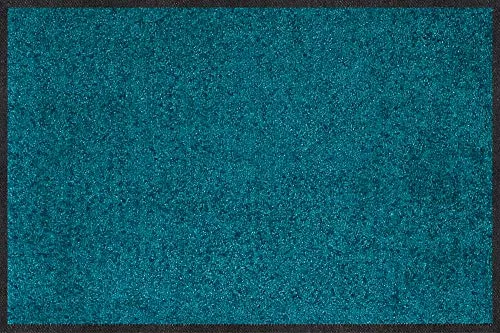 Erwin Müller Fußmatte Mainz, uni petrol 70x100 cm - Elegante Schmutzfangmatte in petrol, rutschfest und pflegeleicht. Ideal für Flur, Büro oder Küche – hält Schmutz effektiv fern und passt sich harmonisch Ihrem Wohnstil an.