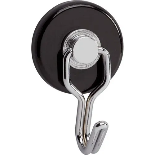 MAUL Hakenmagnet Karussel, Ø 35 mm, schwarz/silber, Haftkraft: 5000g