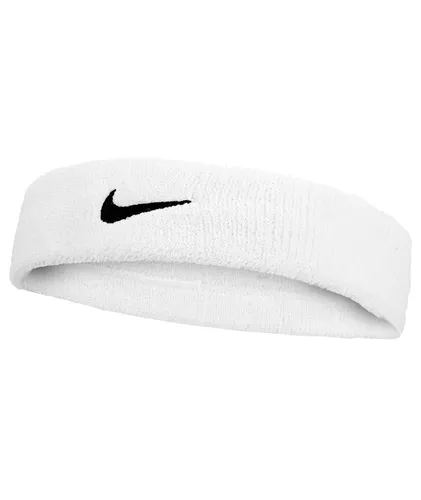 Nike Stirnband Swoosh Classic (Baumwollmix) 2025 weiss - 1 Stück