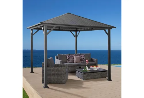 KONIFERA Pavillon-Ersatzdach, braun für Samos - Zubehör für Pavillons, robustes Ersatzdach mit 4 mm Materialstärke, perfekt für einen stabilen Wetterschutz und verlängerte Lebensdauer Ihres Pavillons.