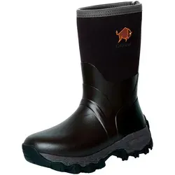 Gateway1 Damen Kurz-Gummistiefel Woodwalker - Schwarze Gummistiefel mit stoßdämpfender Sohle und Wärmeisolation. Ideal für Jagd und Outdoor-Aktivitäten. Hochwertiges Obermaterial aus Naturkautschuk sorgt für Langlebigkeit.